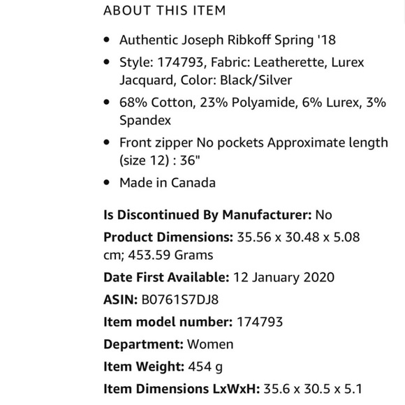 New JOSEPH RIBKOFF Glen Plaid Jacket Coat Black Silver Asymmetrical Zipper - Picture 11 of 13